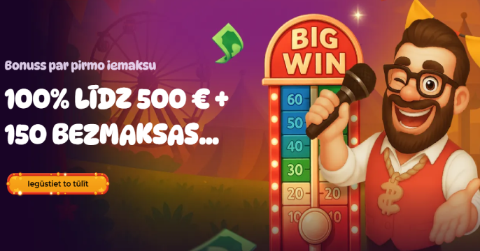 Spinania kazino sagaidīšanas bonusa baneris